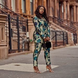 ASOS EDITION Summer Floral Jacquard suit set